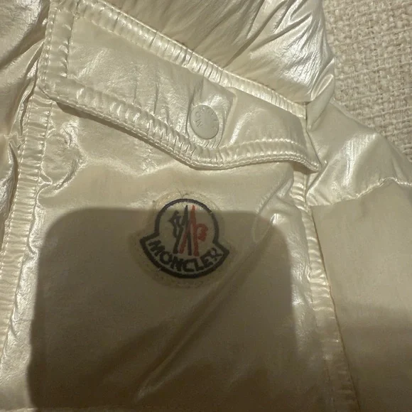 Moncler Shiny Cream Puffer Vest - Picture 5 of 9